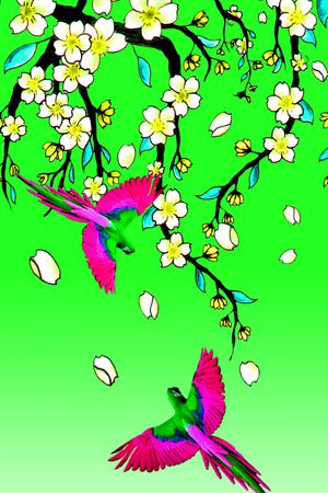 水彩印花华亿平台图片