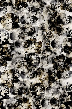 抽象肌理、黑白印花华亿平台图片