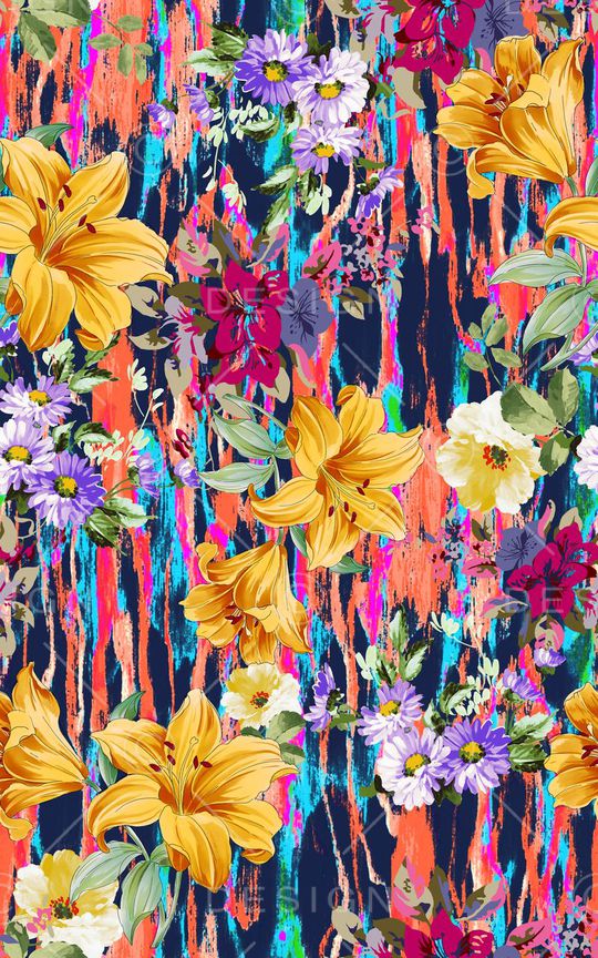 花朵印花华亿平台图片