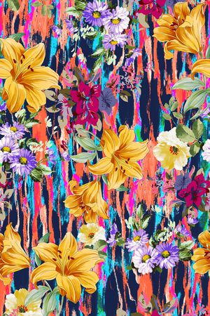 花朵印花华亿平台图片