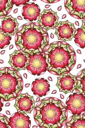 抽象花卉印花华亿平台图片