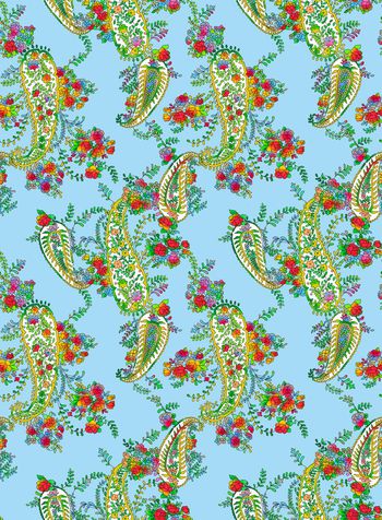 663717-欧美彩色腰果花形07819