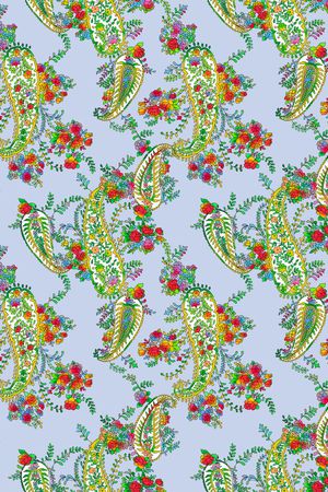 佩斯利印花华亿平台图片