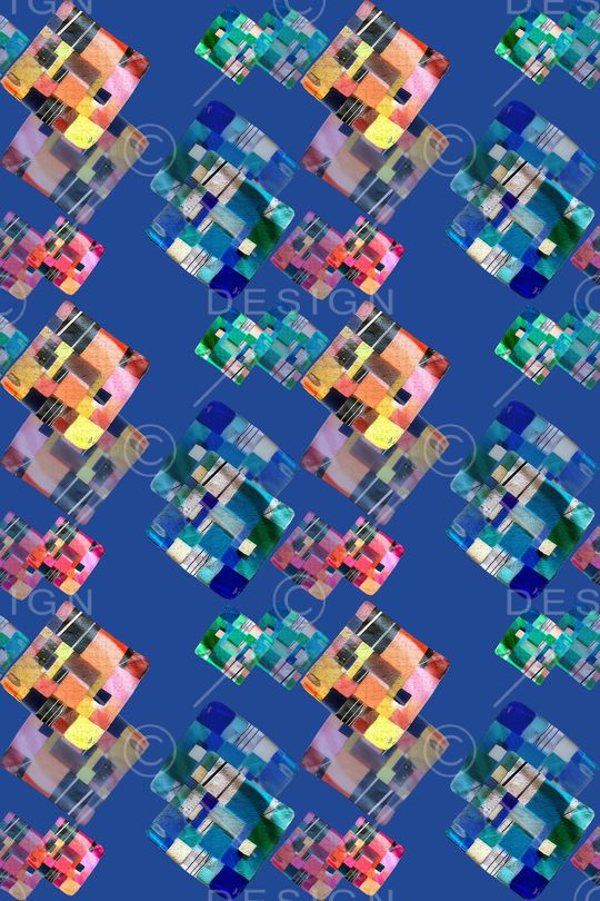 菱形方格印花华亿平台图片