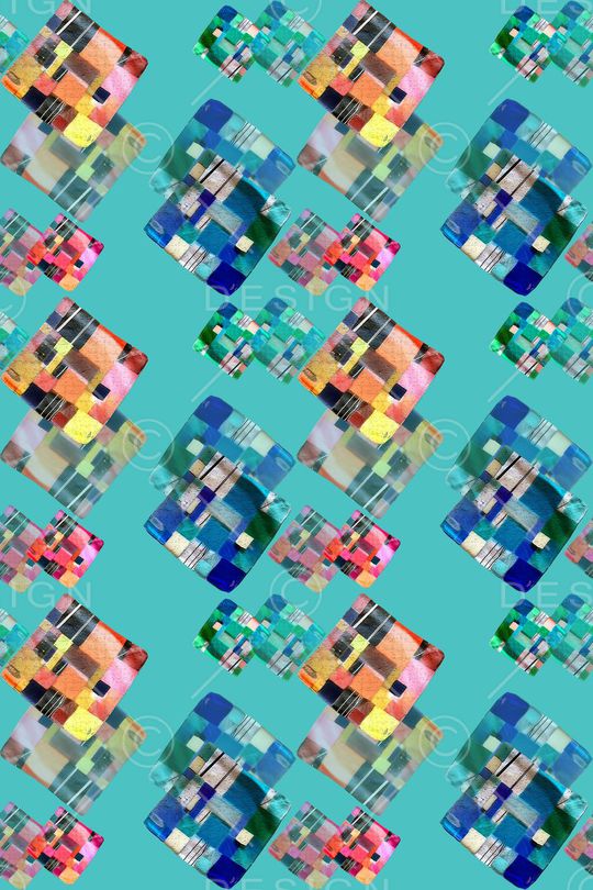 菱形方格印花华亿平台图片