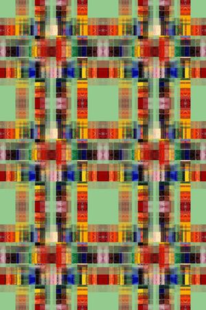 几何拼贴印花华亿平台图片