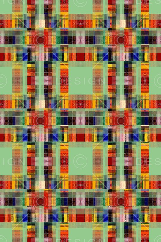 几何拼贴印花华亿平台图片