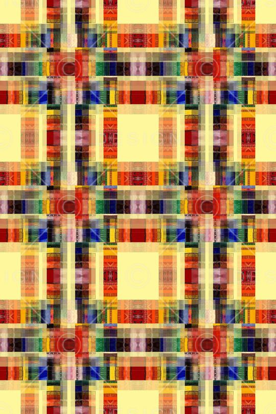 几何拼贴印花华亿平台图片