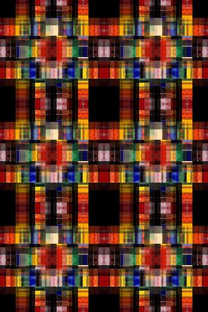 几何拼贴印花华亿平台图片