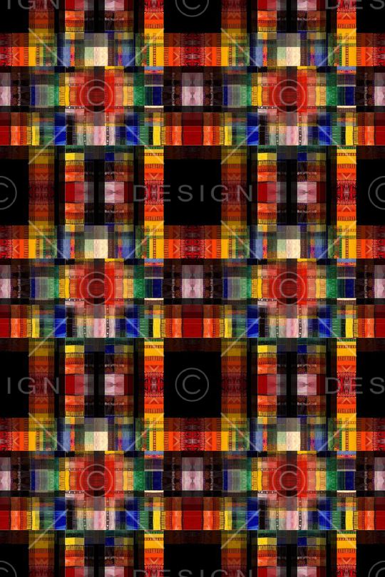 几何拼贴印花华亿平台图片