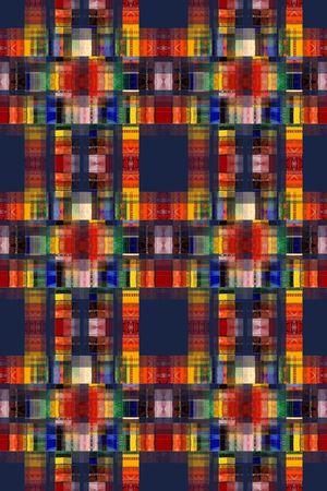 几何拼贴印花华亿平台图片