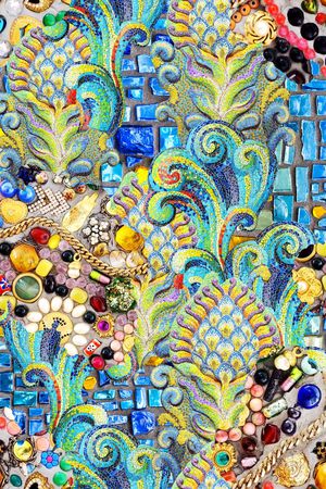 珠宝风格印花华亿平台图片