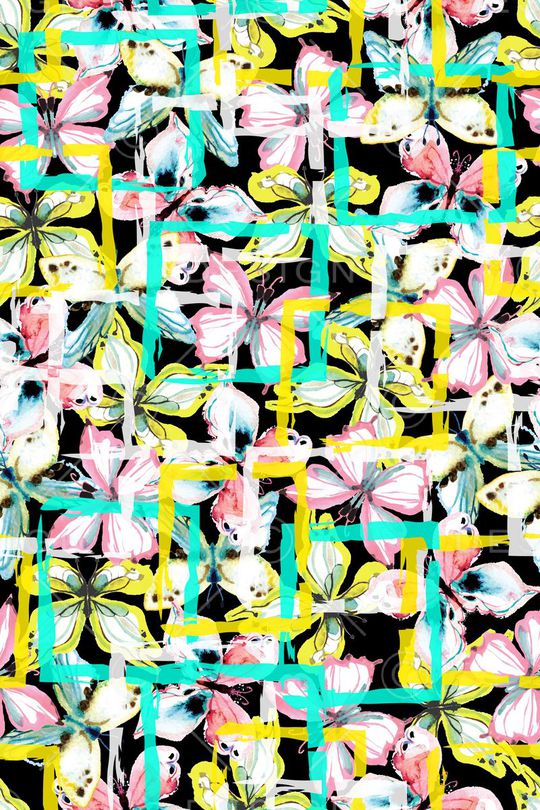 潮流时尚印花华亿平台图片