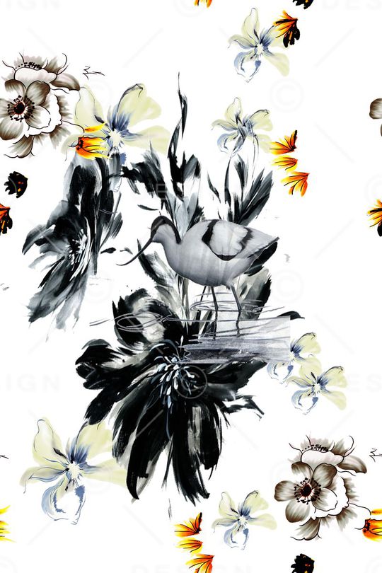 黑色系印花华亿平台图片