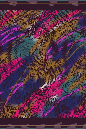 围巾印花华亿平台图片