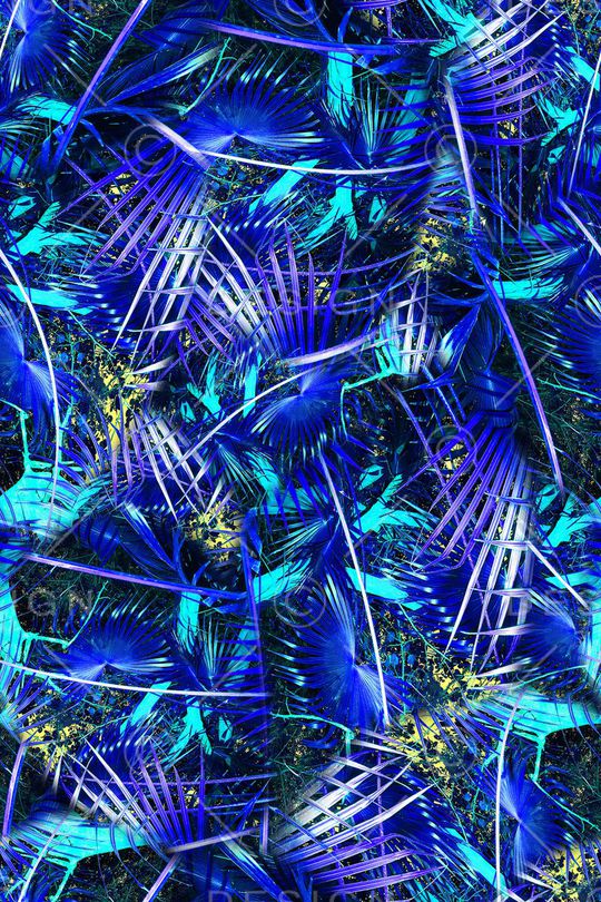 棕榈叶印花华亿平台图片