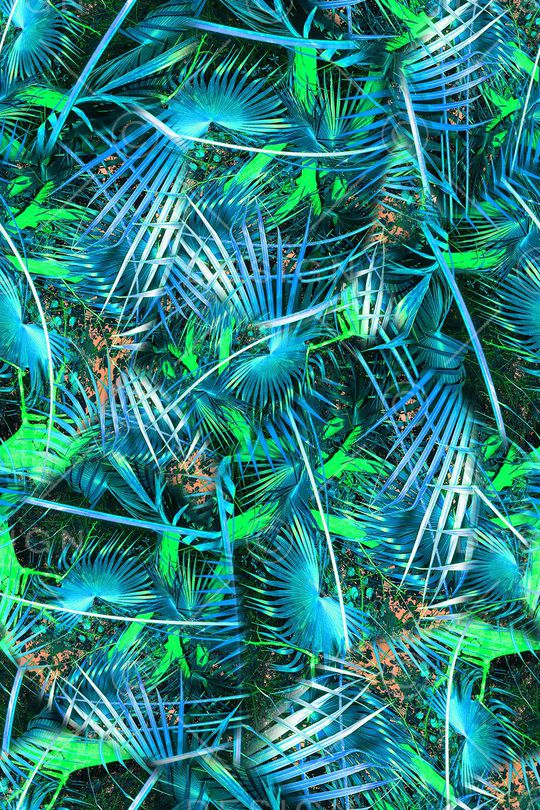 棕榈叶印花华亿平台图片