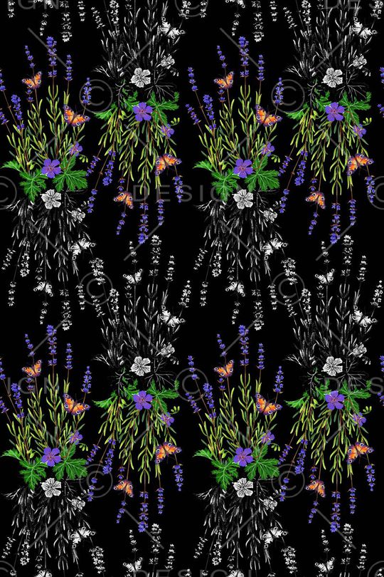 田园风印花华亿平台图片