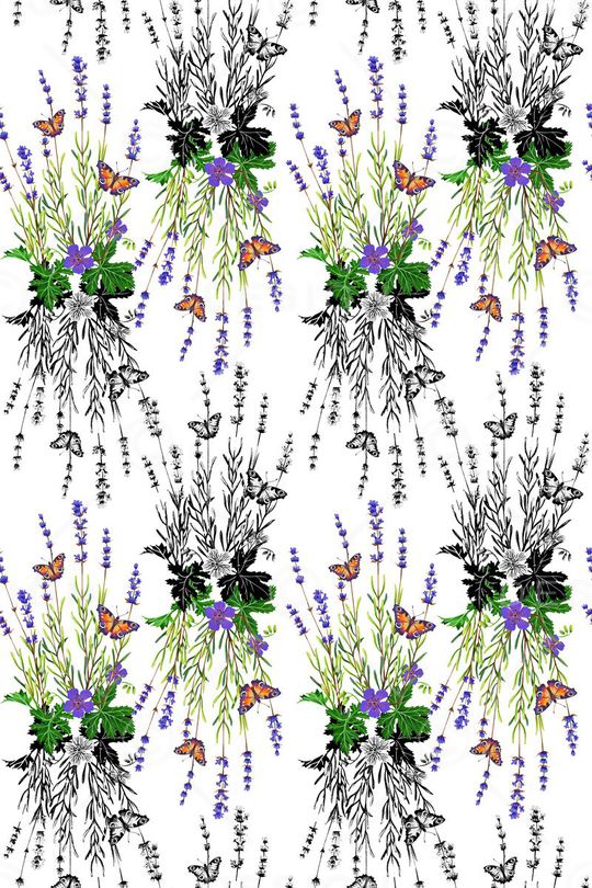 田园风印花华亿平台图片