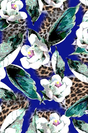 豹纹印花华亿平台图片