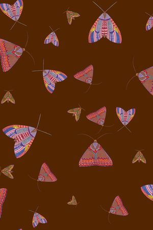 复古昆虫印花华亿平台图片