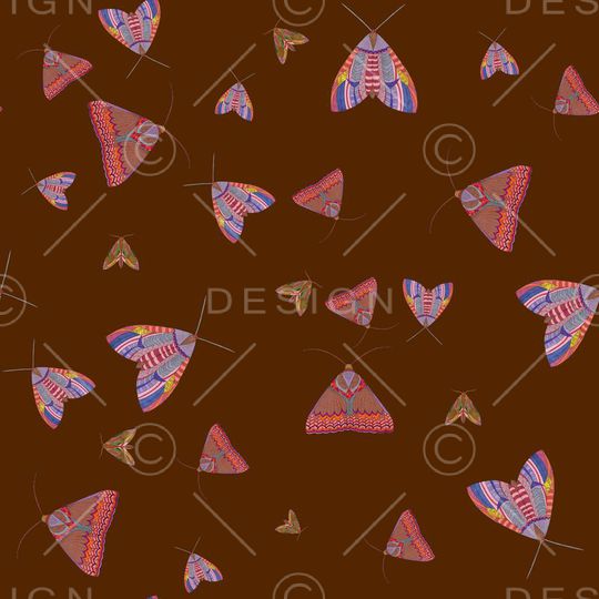 复古昆虫印花华亿平台图片