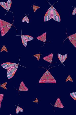 复古昆虫印花华亿平台图片