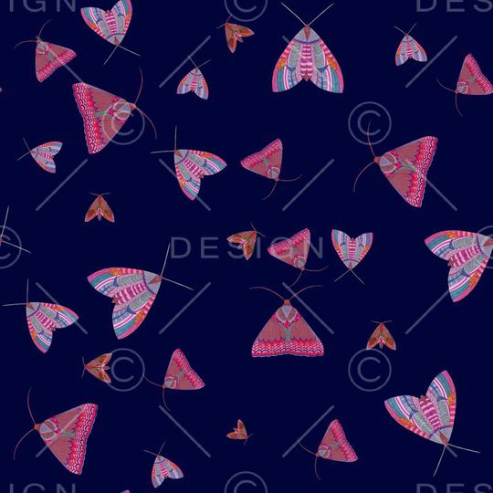 复古昆虫印花华亿平台图片