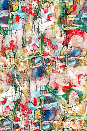 抽象肌理、油画肌理印花华亿平台图片