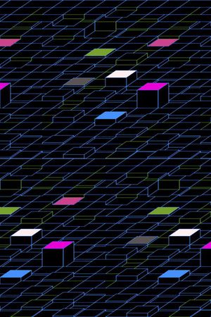 不规则几何印花华亿平台图片