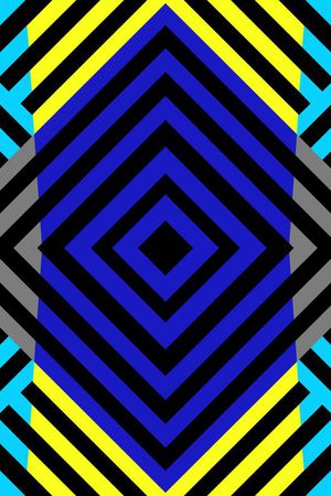 不规则几何印花华亿平台图片