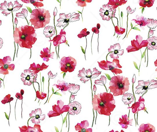 写意水彩印花华亿平台图片