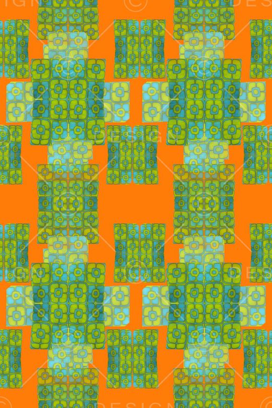 几何图案印花华亿平台图片