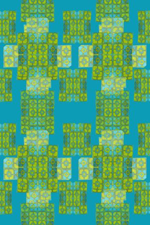 几何图案印花华亿平台图片