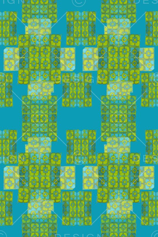 几何图案印花华亿平台图片