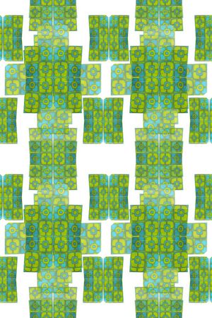 几何图案印花华亿平台图片