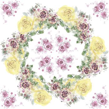 清新花卉印花华亿平台图片