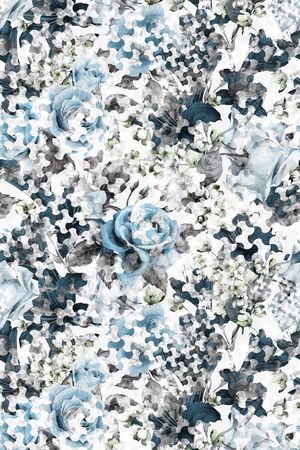 波浪纹印花华亿平台图片