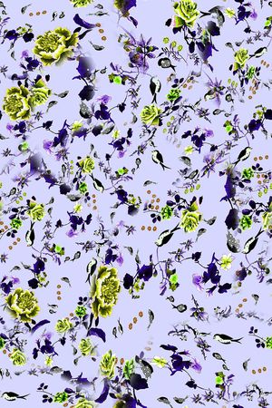 鸟儿印花华亿平台图片