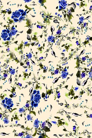 鸟儿印花华亿平台图片