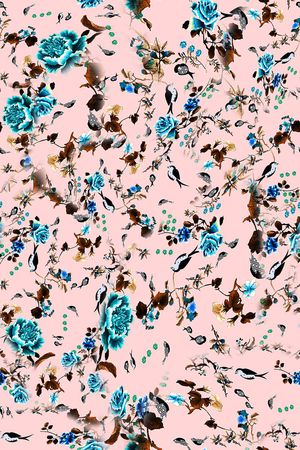 鸟儿印花华亿平台图片