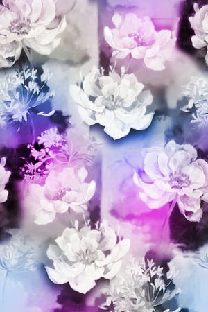 荷花印花华亿平台图片