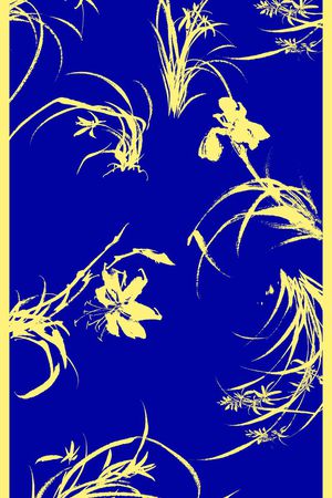 兰花印花华亿平台图片