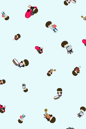 卡通特色印花华亿平台图片