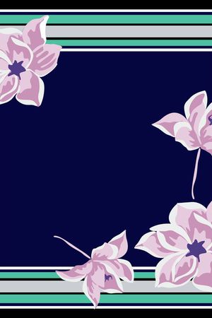 几何条纹方巾印花华亿平台图片