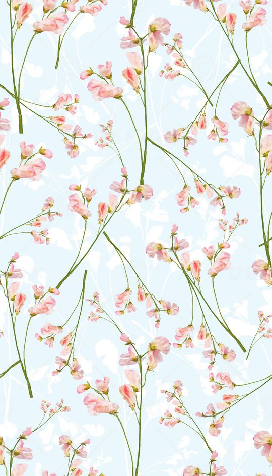 花卉枝条印花华亿平台图片