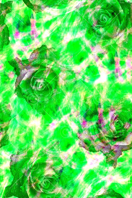 时尚抽象手绘女装清爽长裙印花印花华亿平台图片