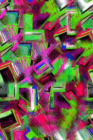 不规则几何印花华亿平台图片