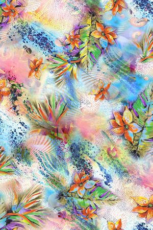 海洋风格印花华亿平台图片