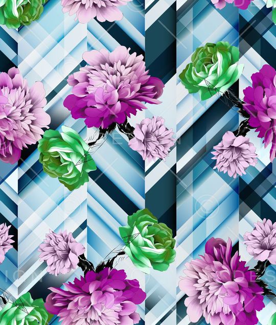 莫妮卡-女装华亿平台印花华亿平台图片